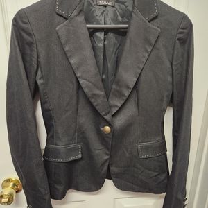 Tahari dark denim blazer